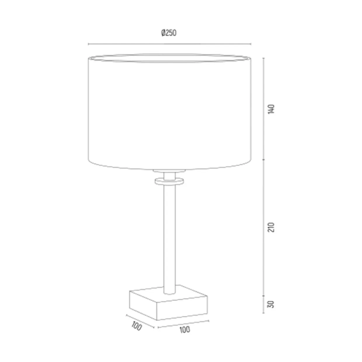 Lampa stołowa abażur czarno-złota ABBANO
