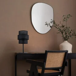 Lampa stołowa abażur czarny CALISTO