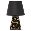 Lampa stołowa ceramiczna czarna 34,5 cm
