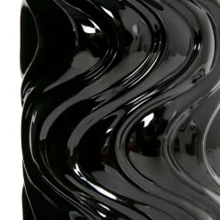 Lampa stołowa ceramiczna czarna 46,5 cm