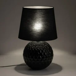 Lampa stołowa czarna SANTANA