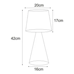 Lampa stołowa czarna SOUL BLACK