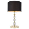 Lampa stołowa czarno-złota REA II