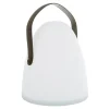 Lampa stołowa dekoracyjna LED biało-brązowa LUKA 30 cm