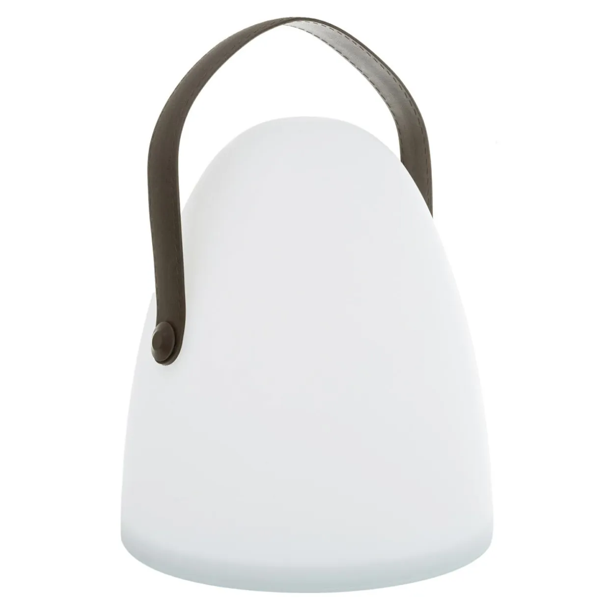 Lampa stołowa dekoracyjna LED biało-brązowa LUKA 30 cm