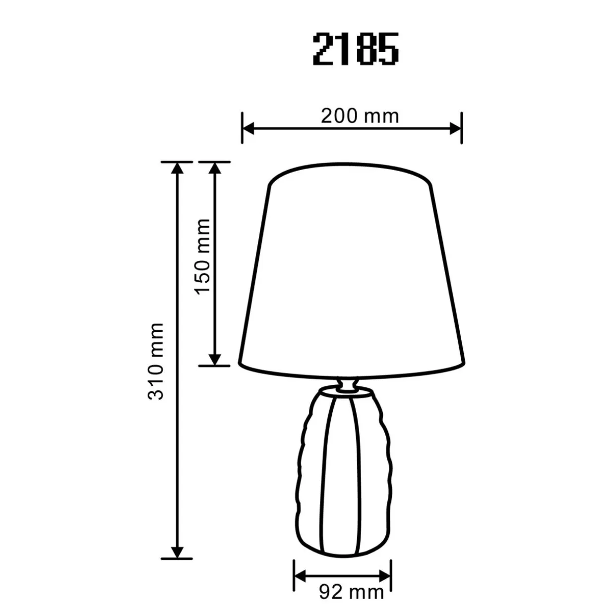 Lampa stołowa glamour czarno-złota 31 cm
