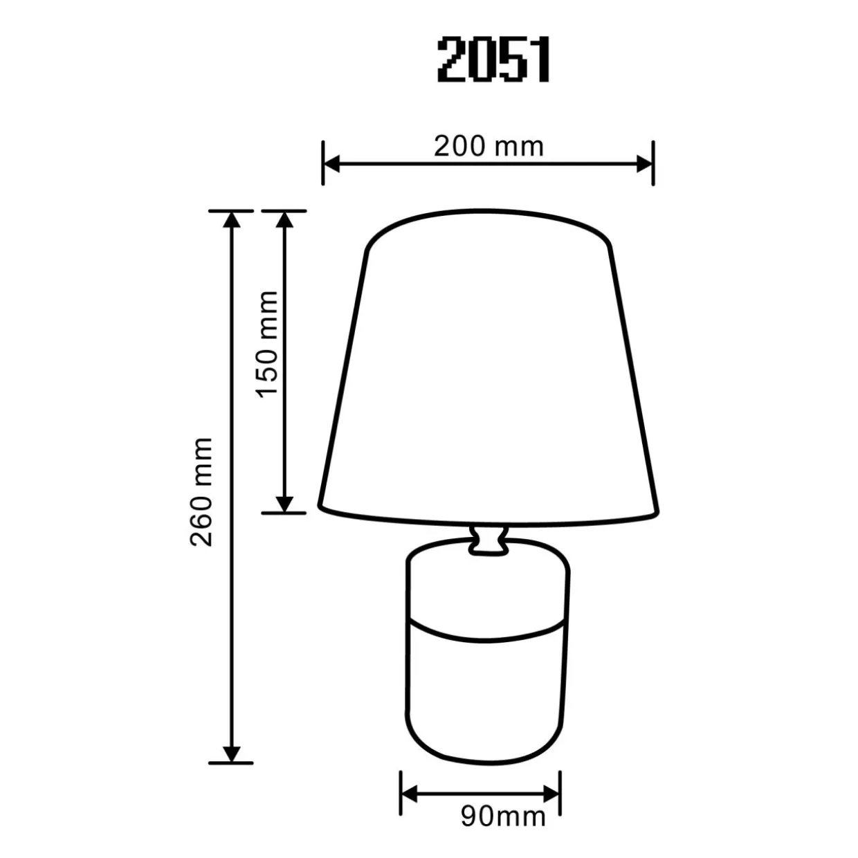 Lampa stołowa glamour złoto-czarna 26 cm