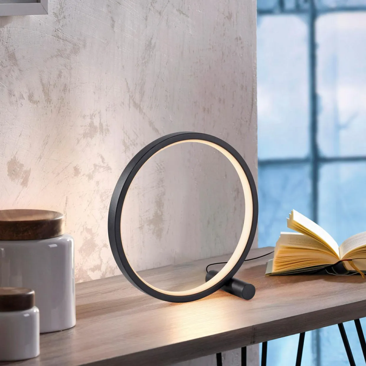 Lampa stołowa LED czarna MINI RITUS