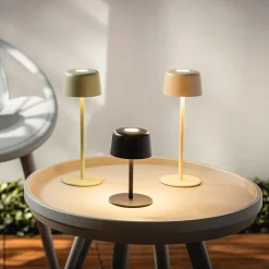 Lampa stołowa LED IP44 czarna POCO
