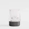 Lampa stołowa LED IP44 czarna CRYSTAL