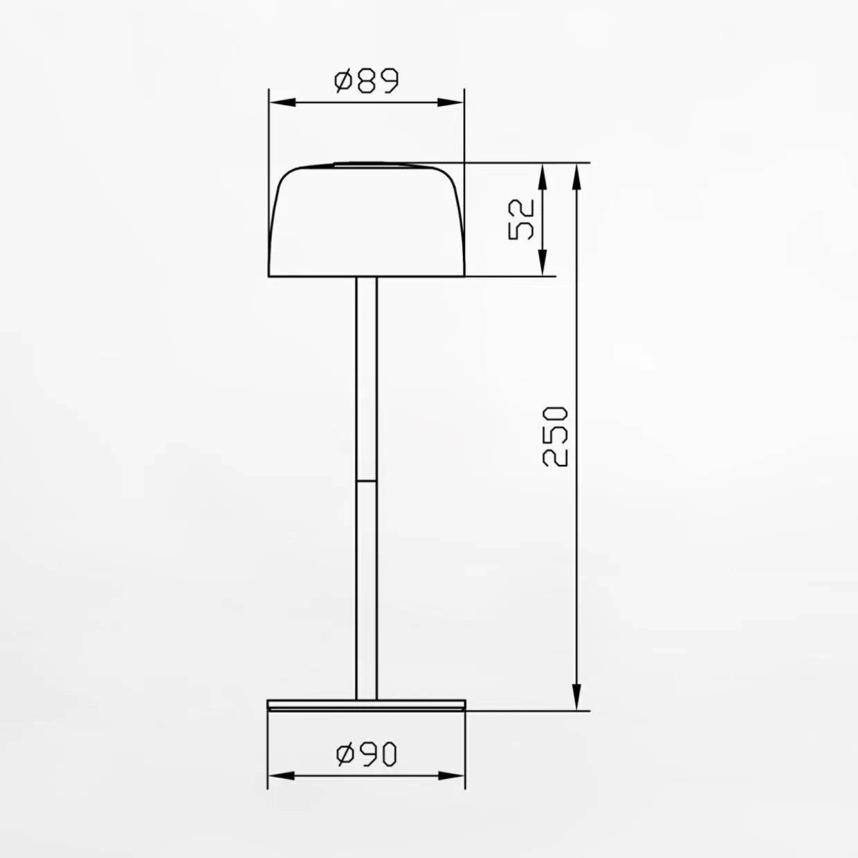 Lampa stołowa LED IP44 zielona POCO