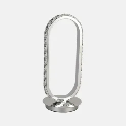 Lampa stołowa LED owalna chrom HARLEY