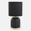Lampa stołowa nocna czarna 26,5 cm