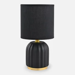 Lampa stołowa nocna czarna 26,5 cm