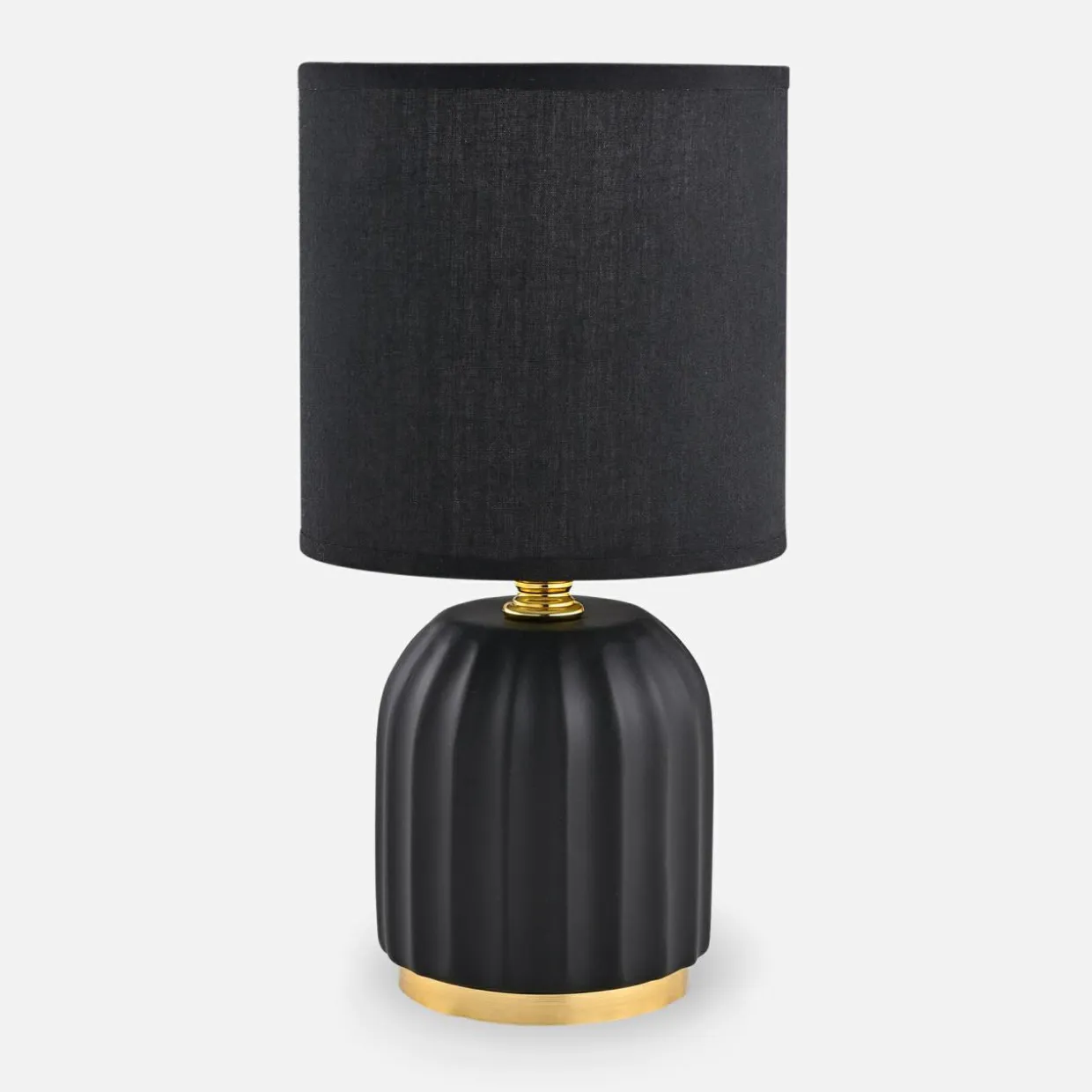 Lampa stołowa nocna czarna 26,5 cm