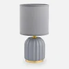 Lampa stołowa nocna szara 26,5 cm