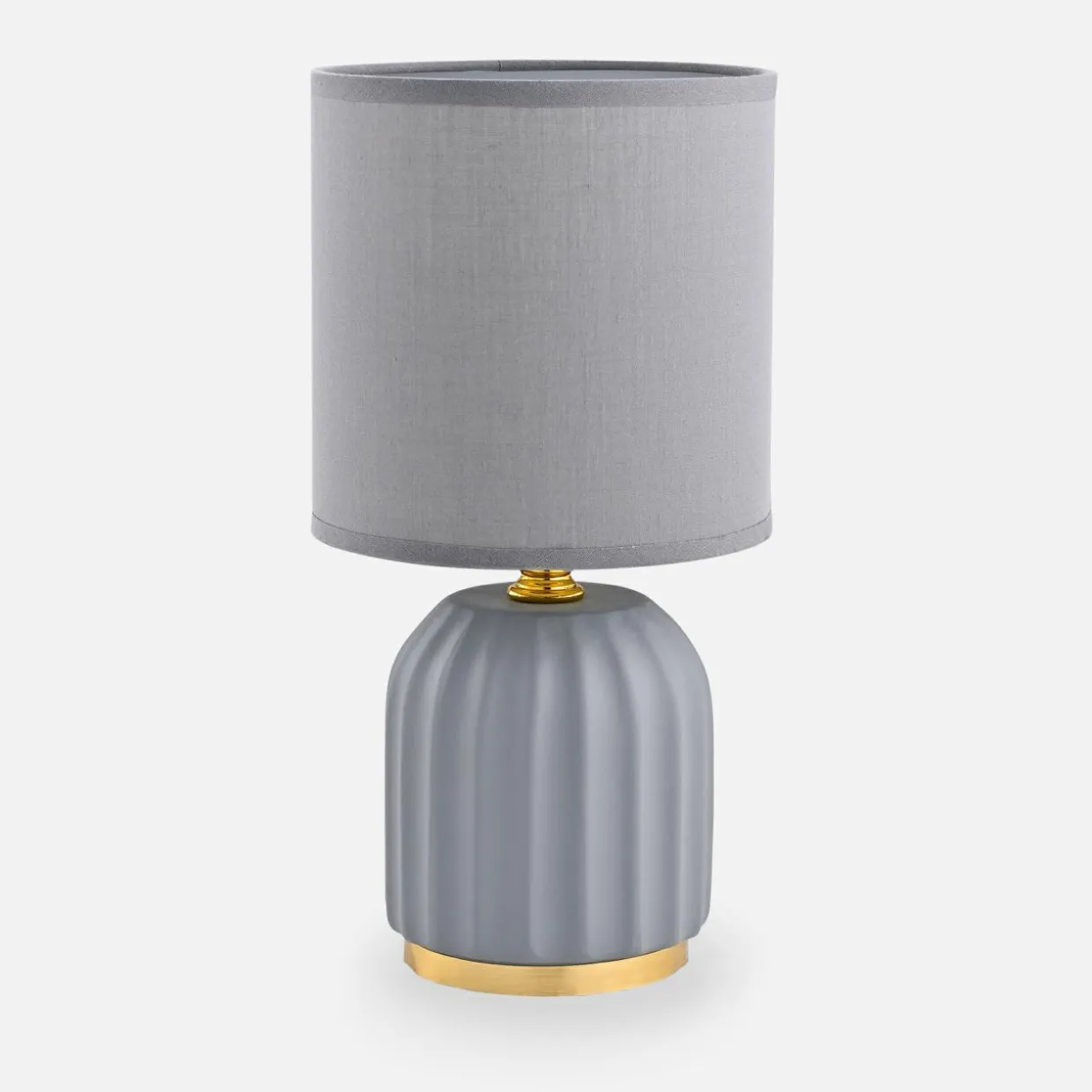 Lampa stołowa nocna szara 26,5 cm
