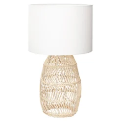 Lampa stołowa rattan KORFU