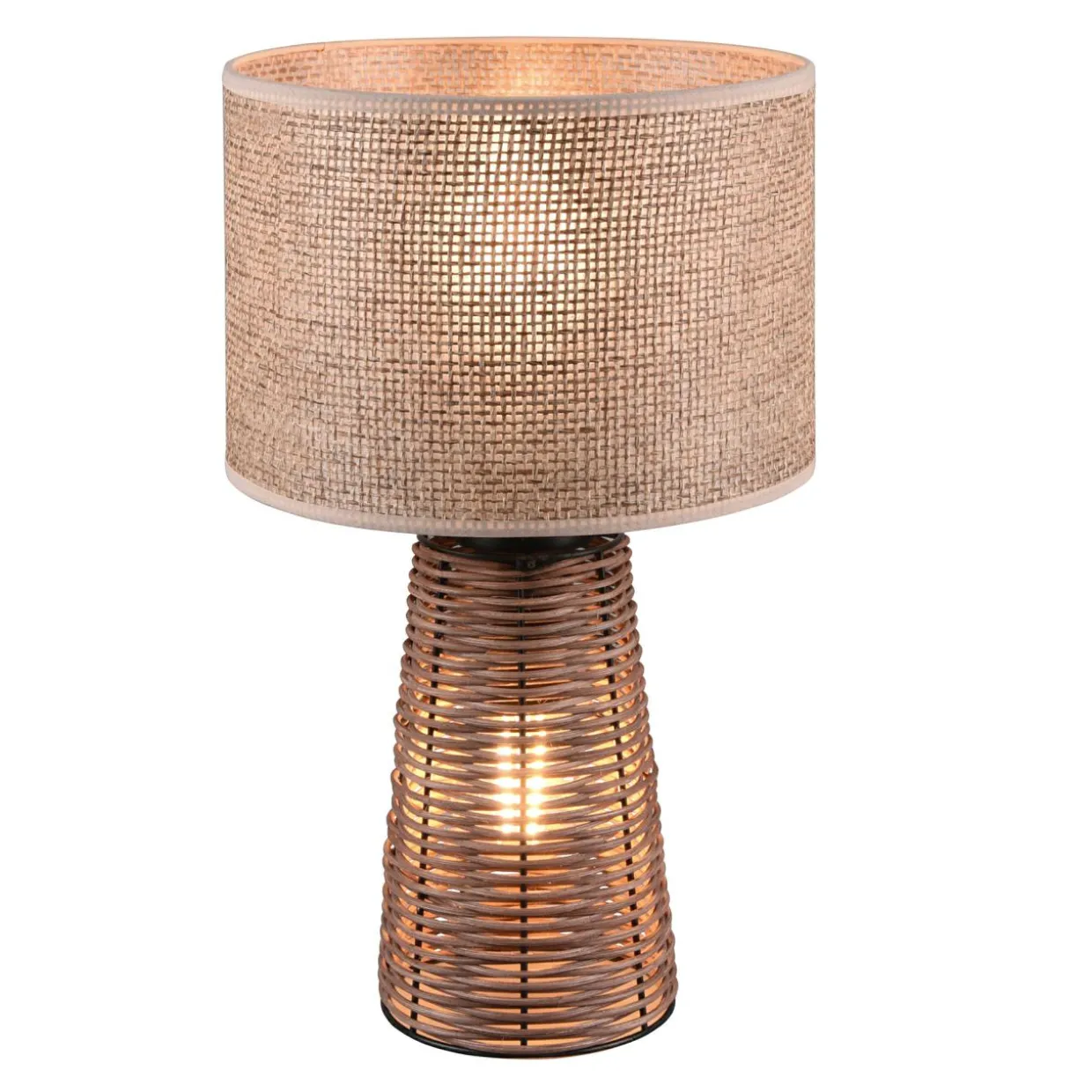 Lampa stołowa rattan STRAW