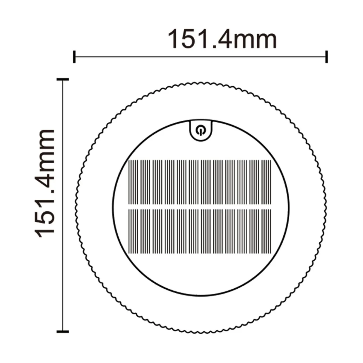 Lampa stołowa solarna czarna BLUET