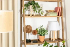 Lampa stołowa trójnóg biały abażur 31 cm