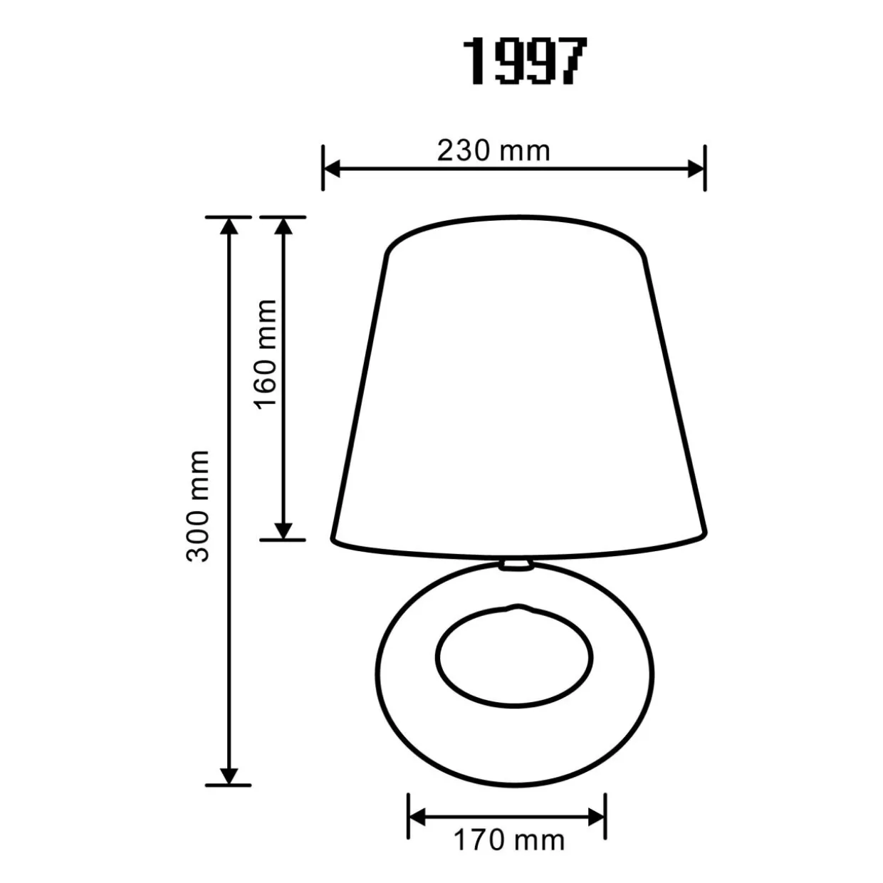 Lampa stołowa z abażurem biało-brązowa 30 cm