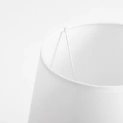 Lampa stołowa z abażurem czarn-biała 31,5 cm