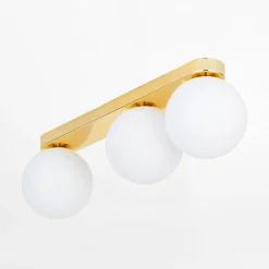 Lampa sufitowa 3 kule złota BIANCA