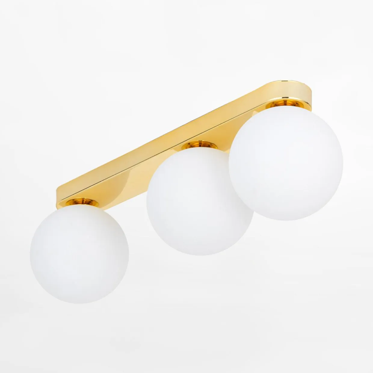 Lampa sufitowa 3 kule złota BIANCA