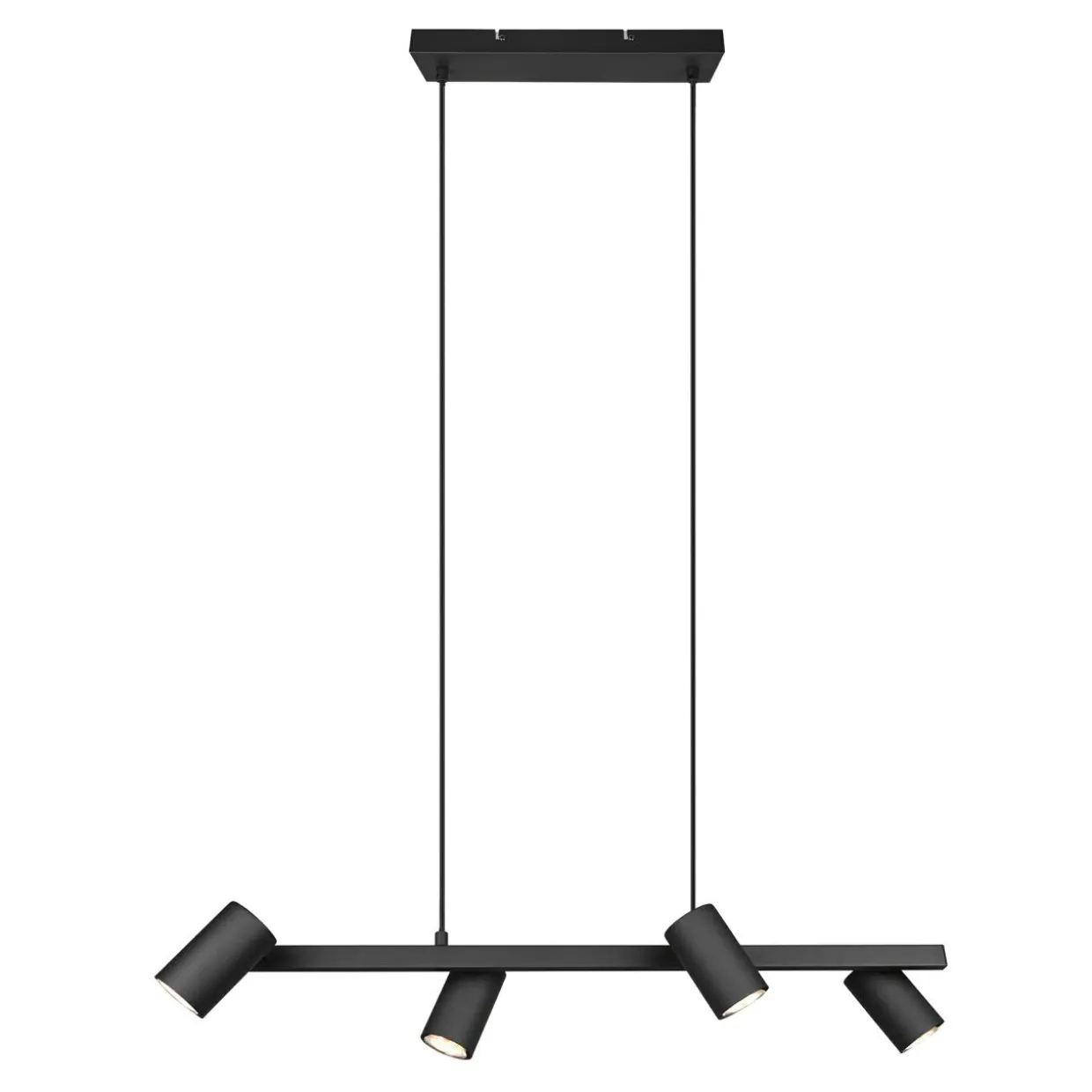 Lampa sufitowa 4 reflektorki czarna MARLEY