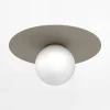 Lampa sufitowa beżowa FLAT