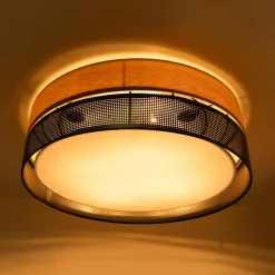 Lampa sufitowa boho z abażurem NICOL