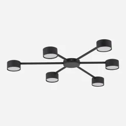 Lampa sufitowa czarna AVIA BLACK VI