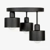 Lampa sufitowa czarna BARI 3