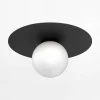 Lampa sufitowa czarna FLAT
