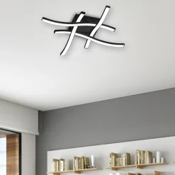 Lampa sufitowa czarna LED ROUTE hasztag