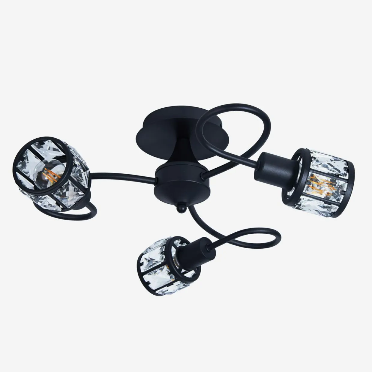 Lampa sufitowa czarna MALTA 3