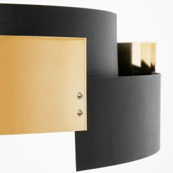 Lampa sufitowa czarno-złota TORI