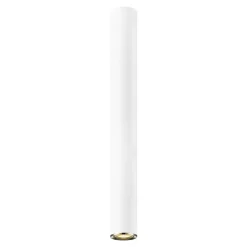 Lampa sufitowa długa tuba biało-złota LOYA 55 cm