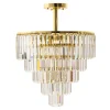 Lampa sufitowa glamour złota AMEDEO 50 cm