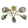 Lampa sufitowa glamour złota NELA 5