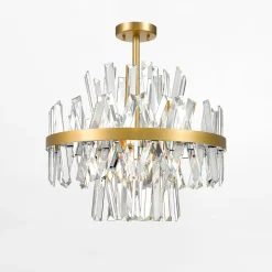 Lampa sufitowa glamour złota CONSTANTINOPLE 50 cm
