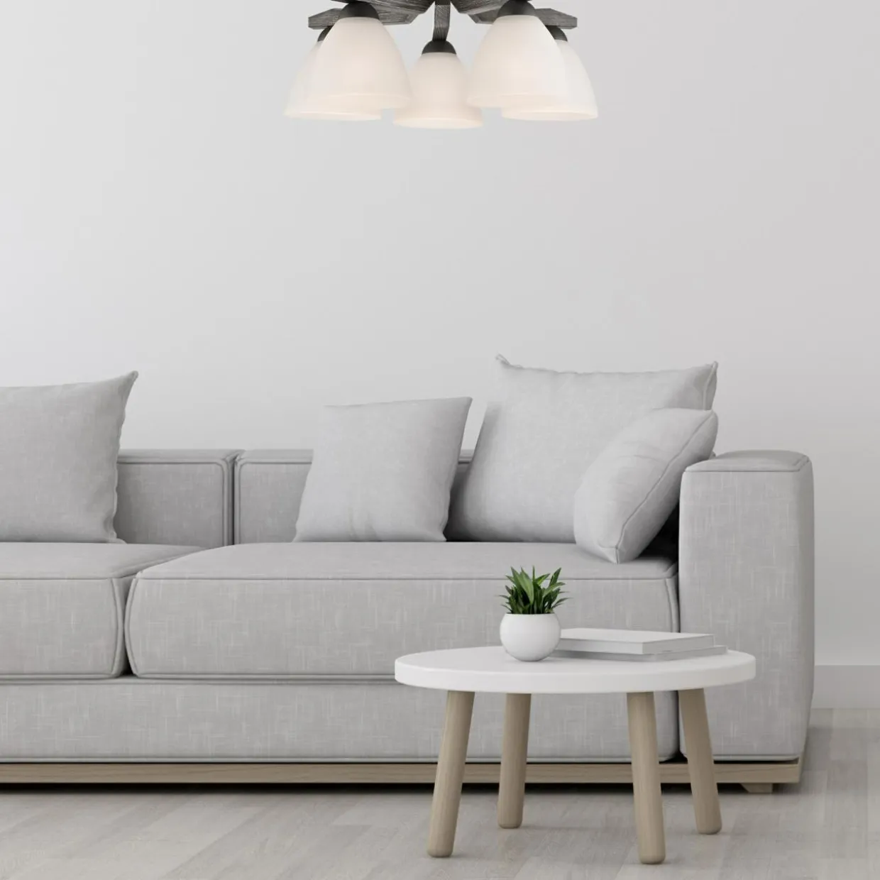 Lampa sufitowa grafitowo-biała ADRIANO 5
