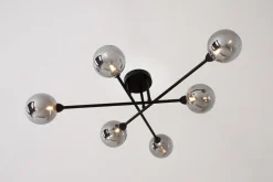 Lampa sufitowa kule czarna BASIS