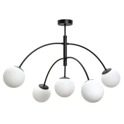 Lampa sufitowa kule czarna VOLTA 5