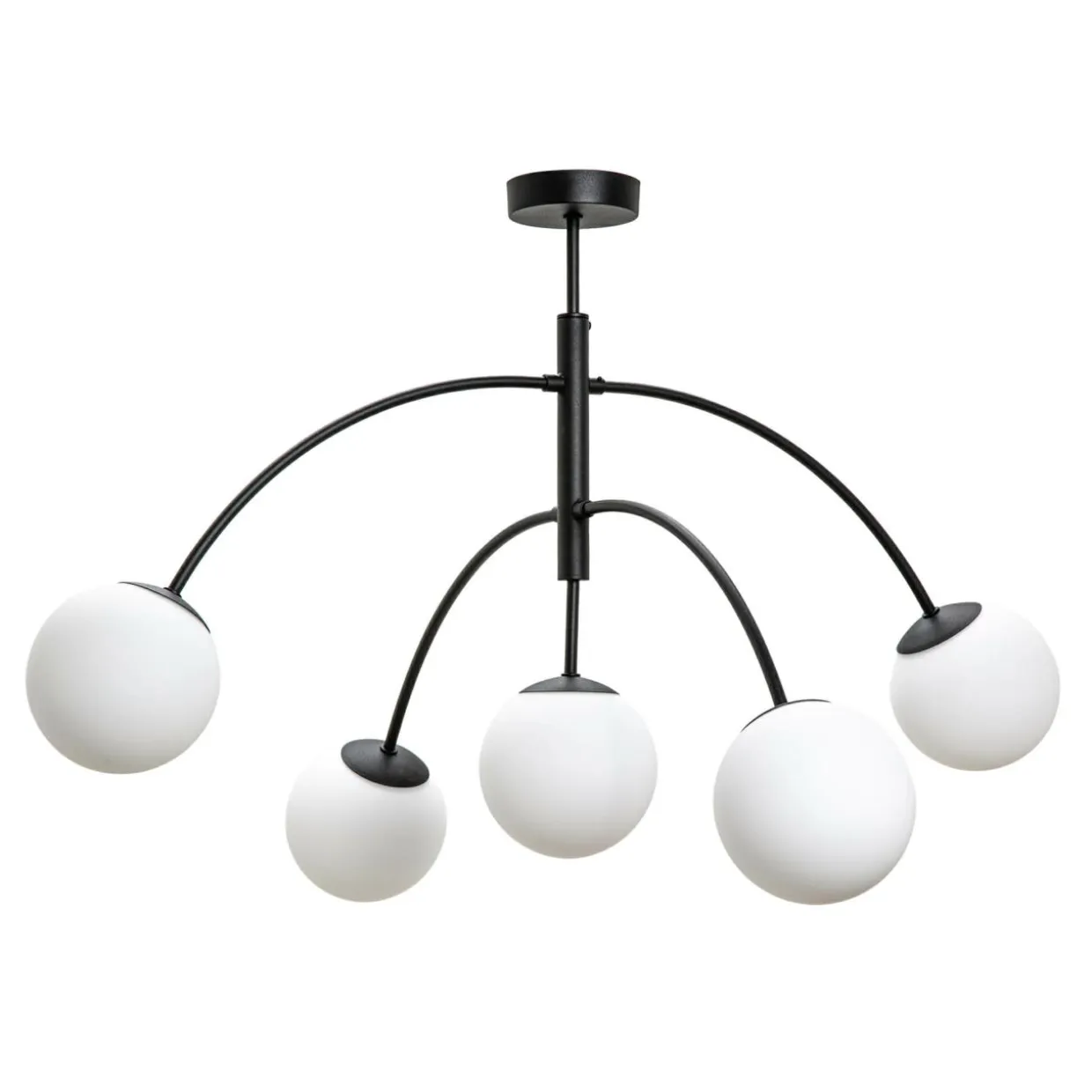 Lampa sufitowa kule czarna VOLTA 5