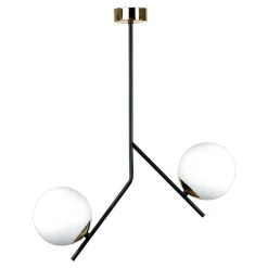 Lampa sufitowa kule czarno-złota COSMO 2