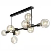 Lampa sufitowa kule czarna ASTRID VIII