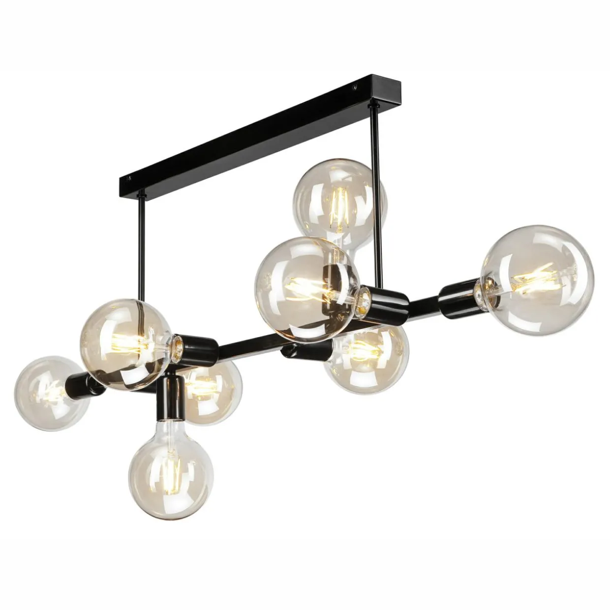 Lampa sufitowa kule czarna ASTRID VIII