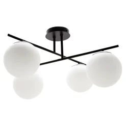 Lampa sufitowa kule 4-punktowa czarna AURORA
